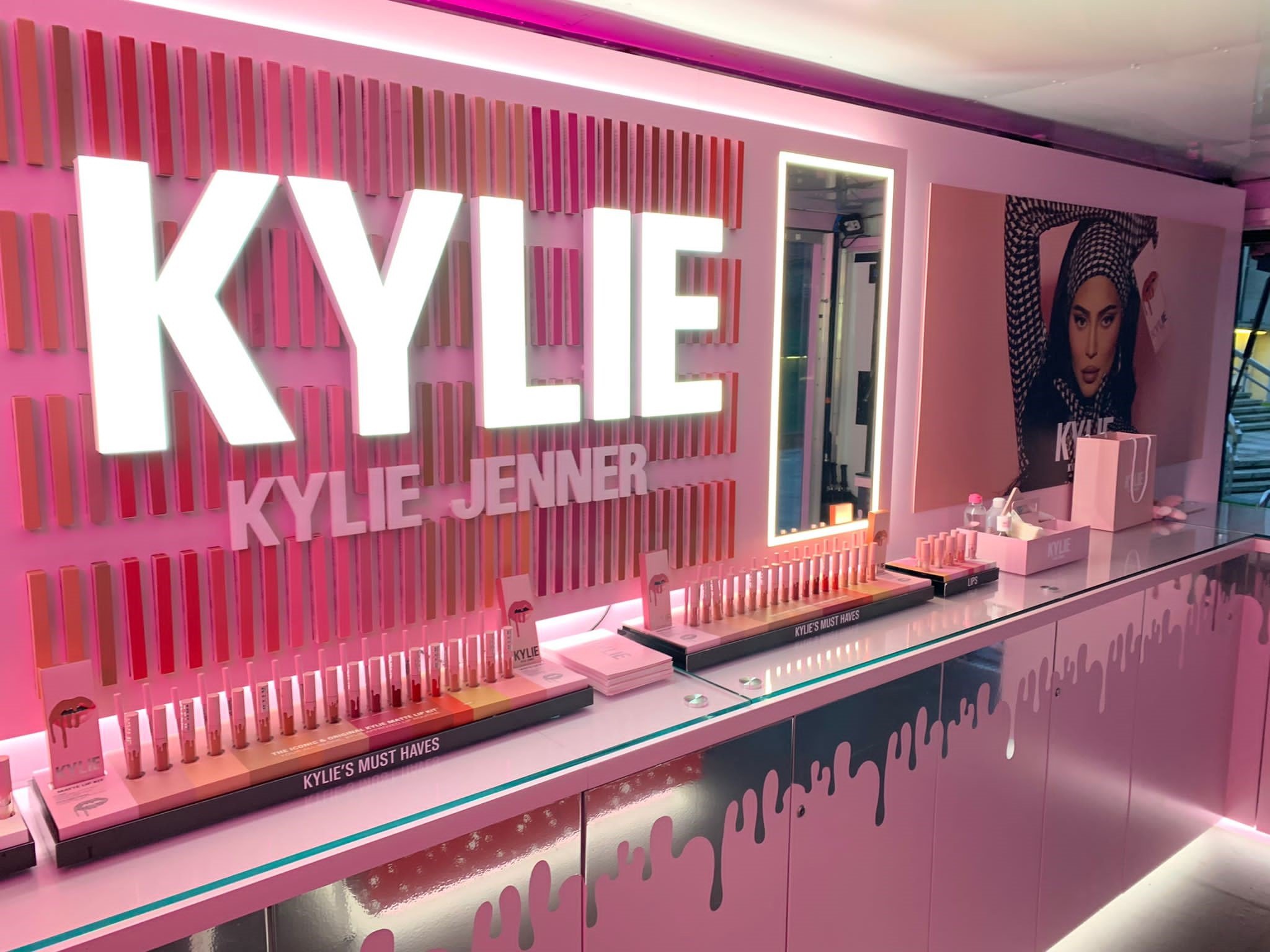 the interior of Kylie Jenner exhibition Truck